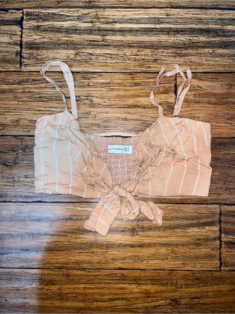 Front tie crop top